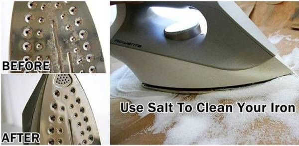 How to Clean Iron with Salt