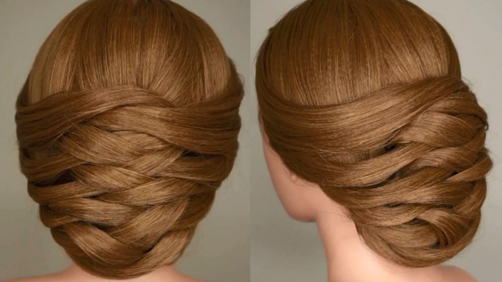 Weaving Bridal Updo Hair Tutorial