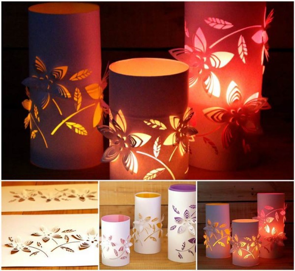 DIY Flower Paper Lantern Lighting 1