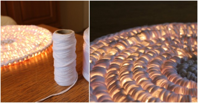Glow In The Dark Rope Rug Crochet Tutorial 1