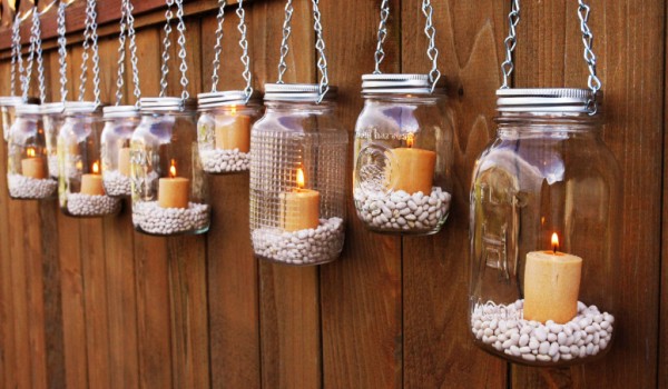 Hanging Mason Jar Lanterns