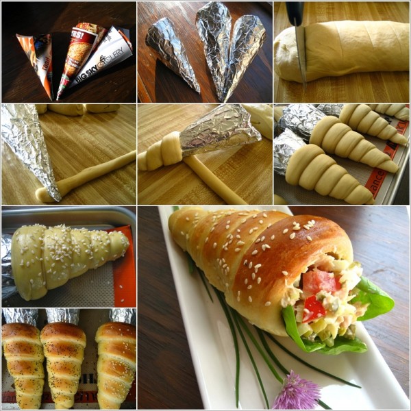 How To Make Bread Cones 2