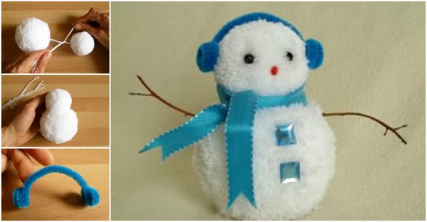 How To Make Pom Pom Snowman