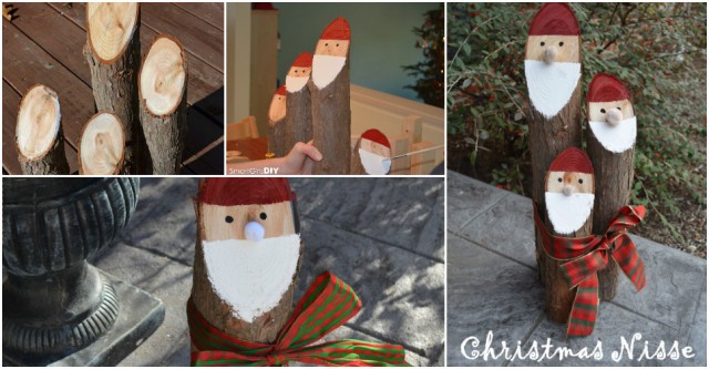 Cedar Log Christmas Nisse