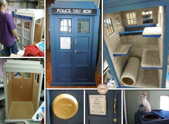 DIY TARDIS Cat Fort 1