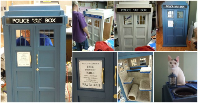 DIY TARDIS Cat Fort