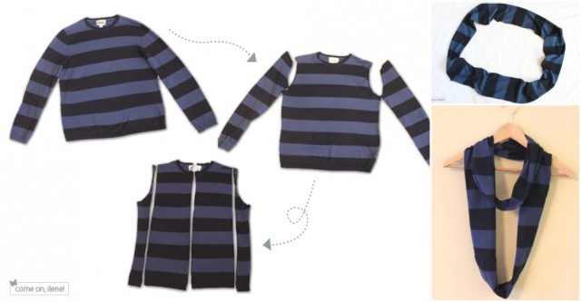 How To Turn A Sweater Into An Infinity Scarf