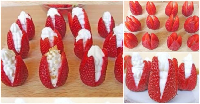 Cream Filled Strawberries