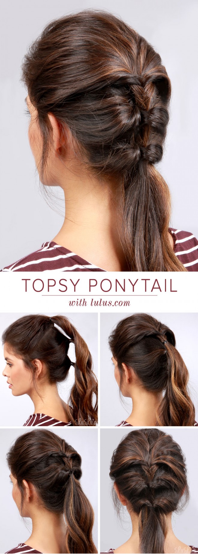 How To Do Topsy Pony Tail Hairstyle How To Instructions
