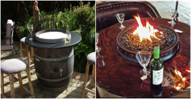 How To Build A Wine Barrel Fire Pit Table 2