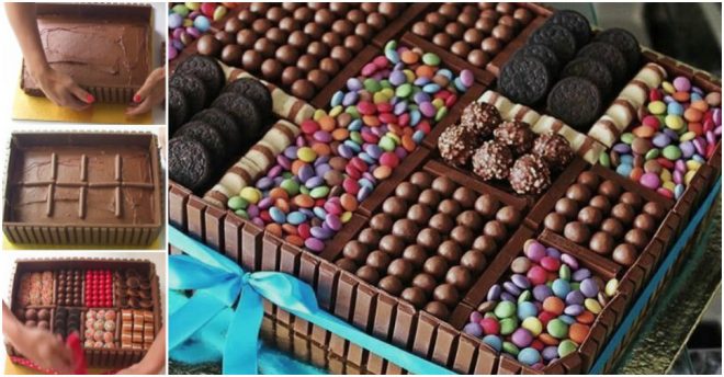 Cake Decoration - Chocolate Box Cake