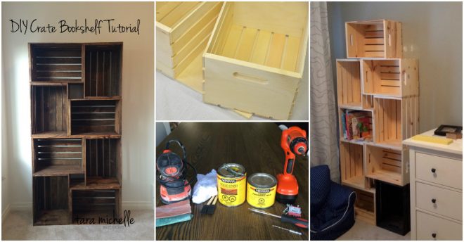 How To Make Diy Crate Bookshelf How To Instructions