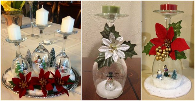 How To Make Wine Glass Snow Globes