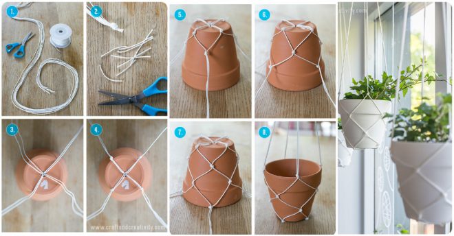 How To Make DIY Macrame Hanging Planters
