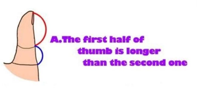 What Your Thumb Says About You A