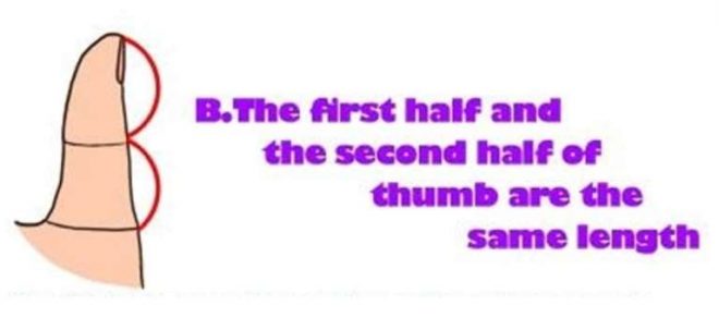 What Your Thumb Says About You B