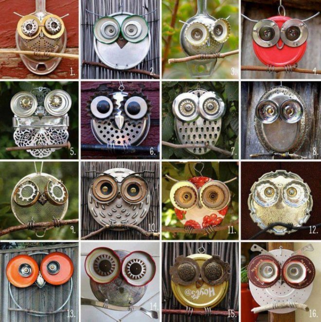 make-recycled-owl-art