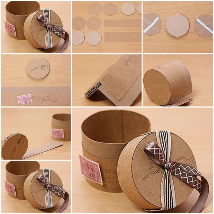 How to make Cute Cardboard Gift Box DIY tutorial instructions How To