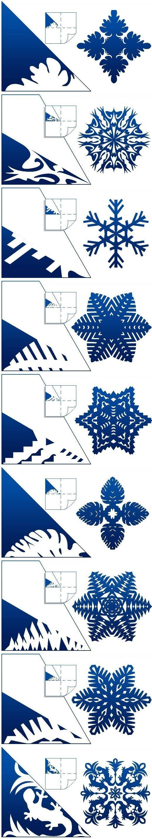 How To Make Schemes Of Paper Snowflakes Step By Step DIY Tutorial