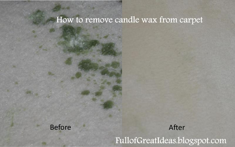 How To Get Candle Wax Out Of Carpet How To Instructions