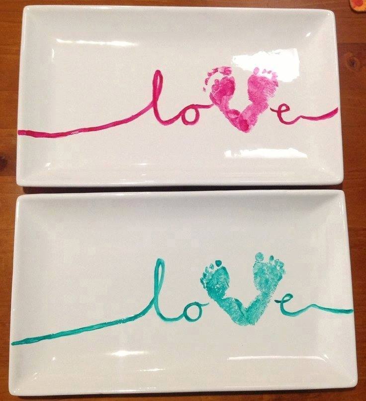 How To Make Footprint Plate Of Love How To Instructions