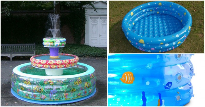 How To Turn Baby Pools Into A Water Fountain | How To Instructions
