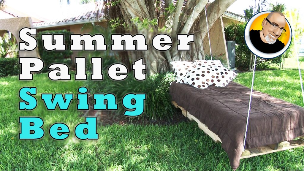 DIY Pallet Hanging Swing Bed How To Instructions